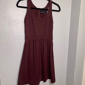 Cynthia Rowley Maroon Dress with Pockets